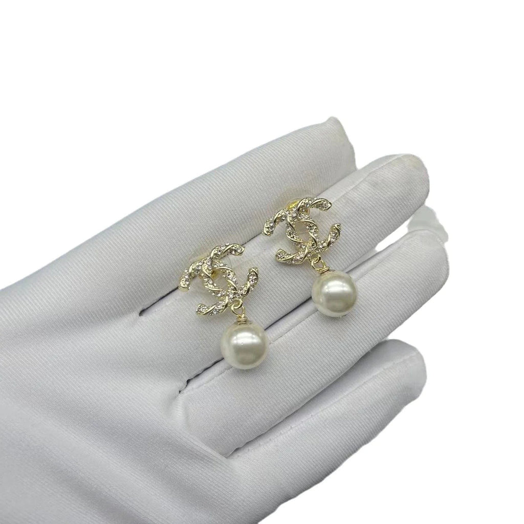 Fashionable Tassel Full Diamond Earrings 1024010313