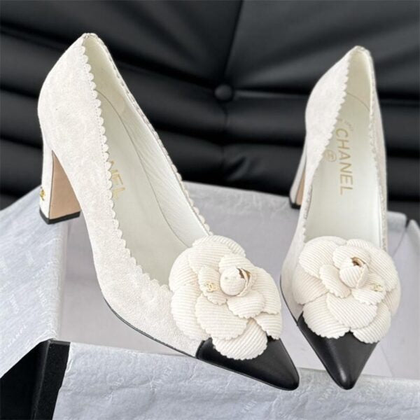 CHL Camellia Pointed Toe Stiletto Heels 0424082808