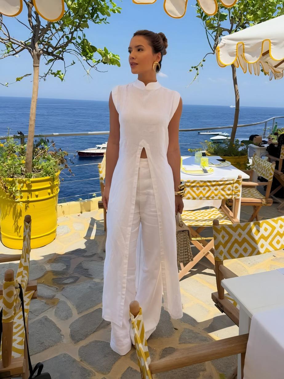 White Pants Set