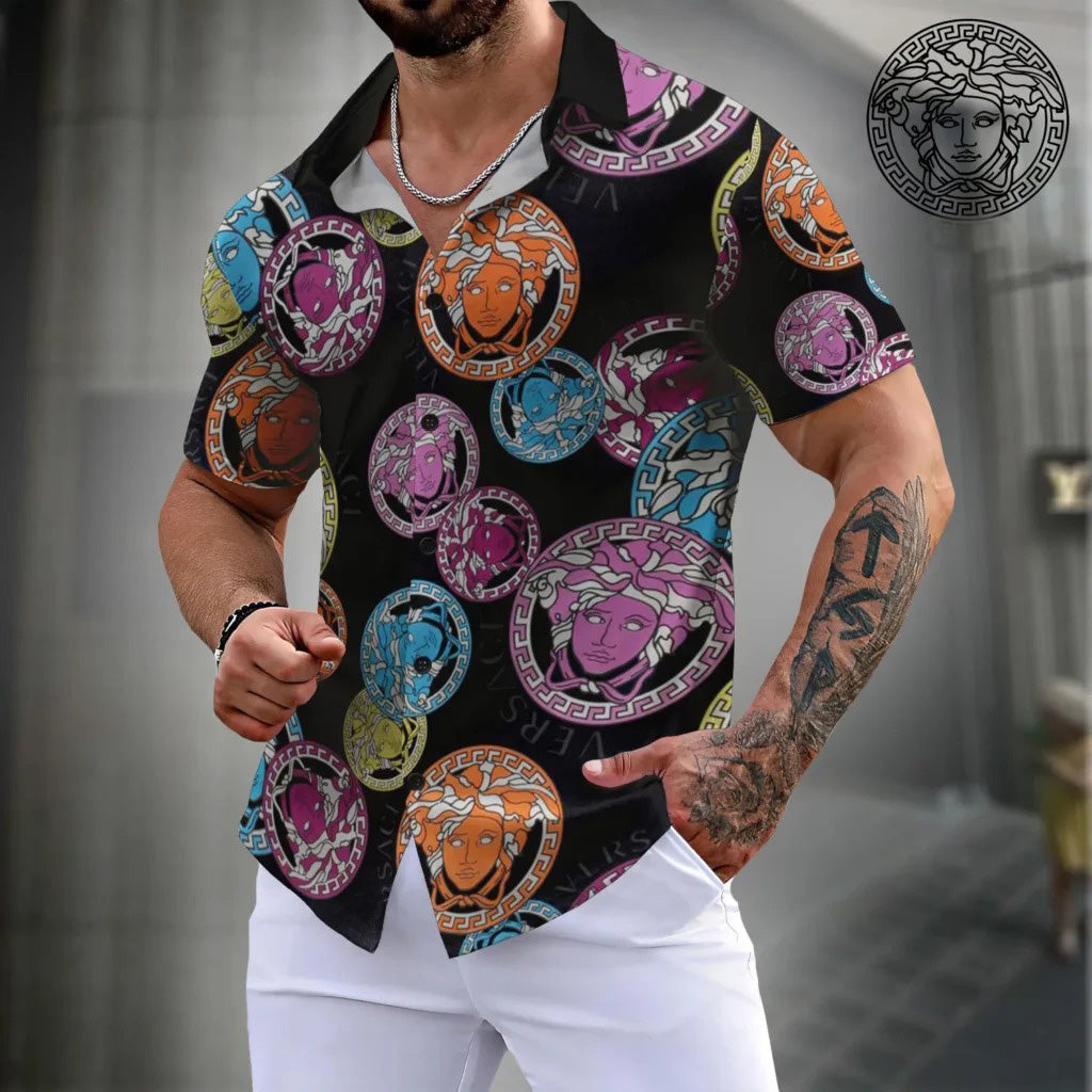 Premium Short Sleeve Button Shirt LUX-SP-001FRW2F3Z0 3D-0426032411