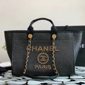 Tote Bag In Gold-tone Mental