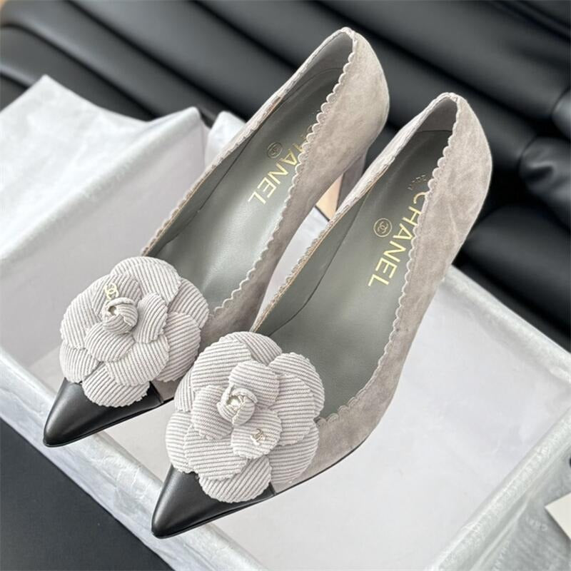 CHL Camellia Pointed Toe Stiletto Heels 0424082808