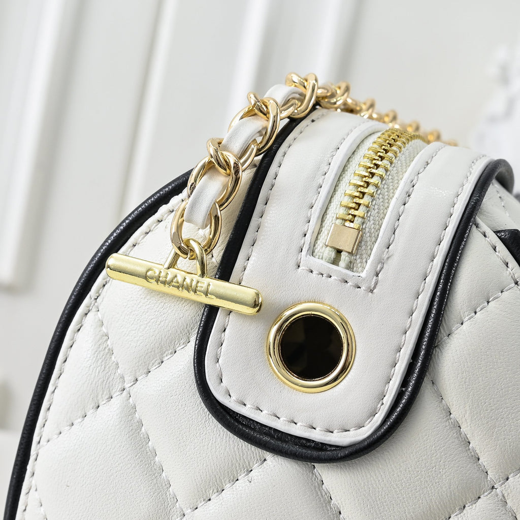 25P Mini Leather Bowling Bag With Chain 0425031424