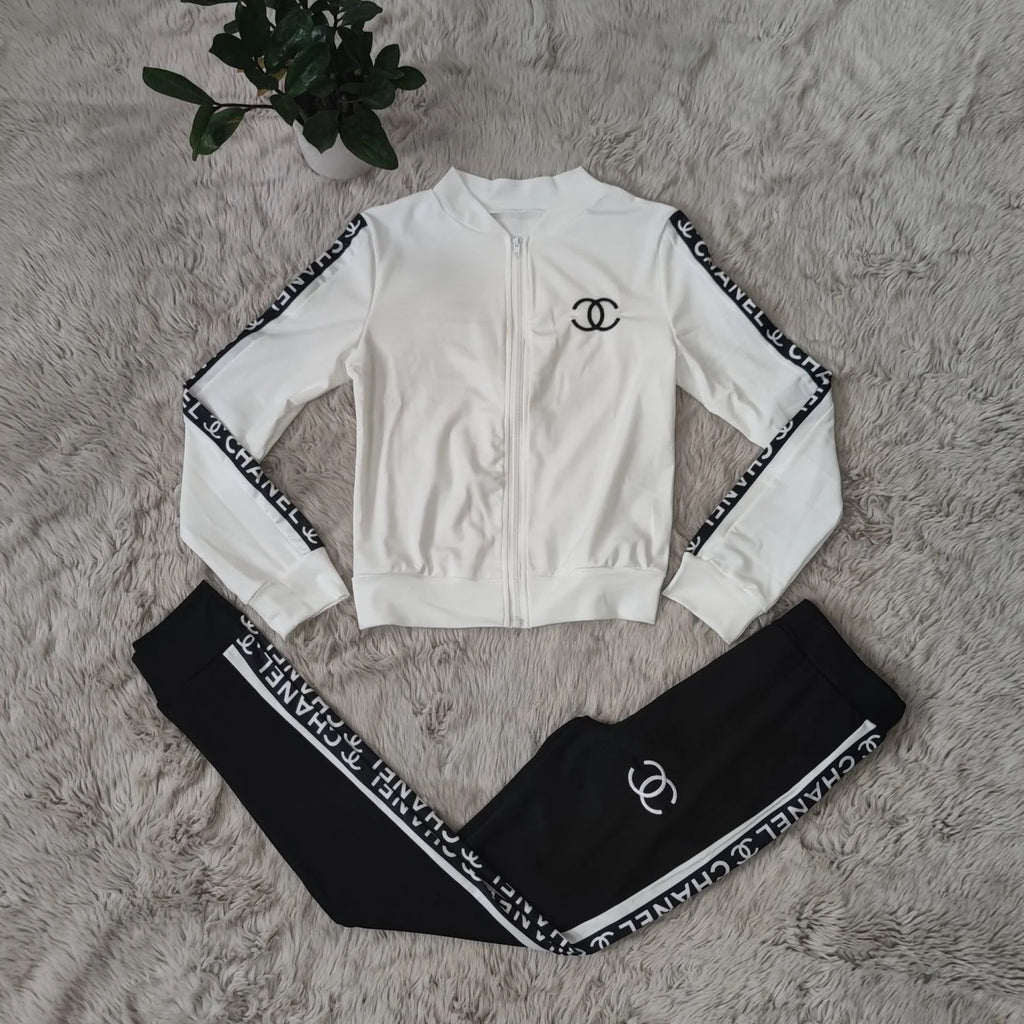 Fashion Printed Sporty Casual Two-piece Set 1024022617