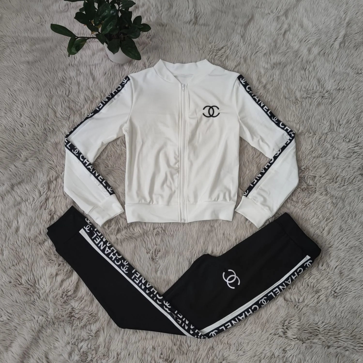 Fashion Printed Sporty Casual Two-piece Set 1024022617
