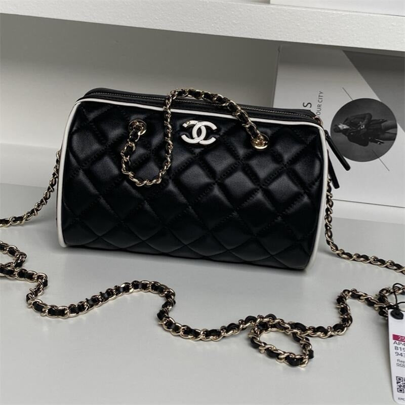 25P Mini Leather Bowling Bag With Chain 0425031424