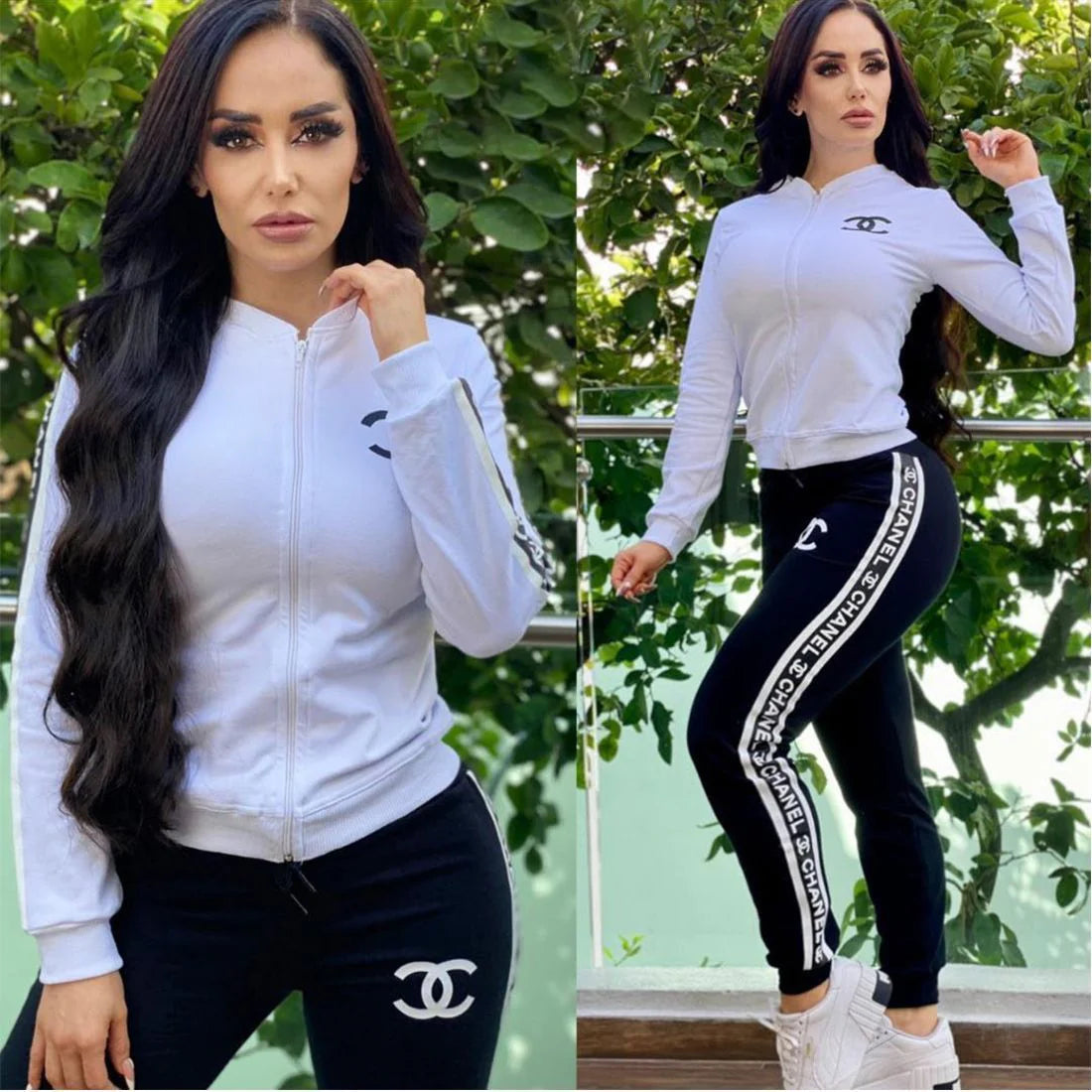 Fashion Printed Sporty Casual Two-piece Set 1024022617