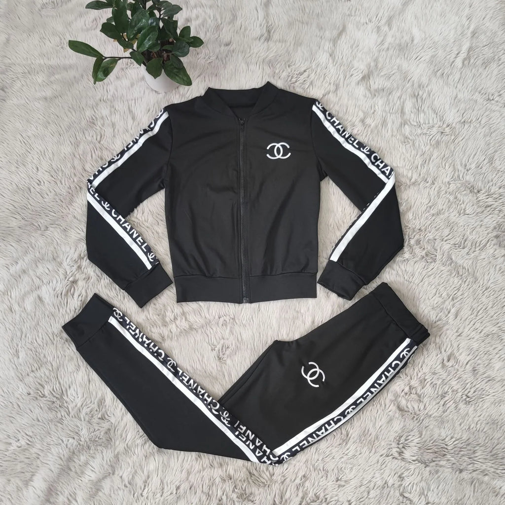 Fashion Printed Sporty Casual Two-piece Set 1024022617