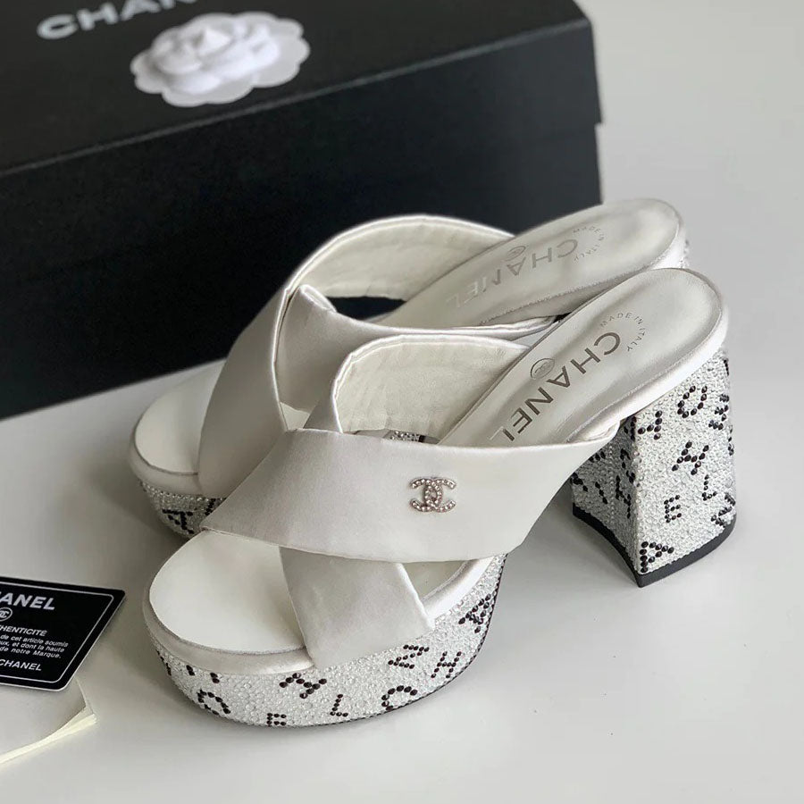 New cross strap waterproof platform slippers 1024031906